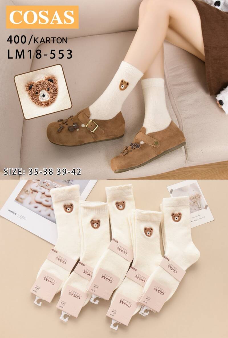 Skarpety damskie Roz 35-42, Mix kolor Paczka 40 szt